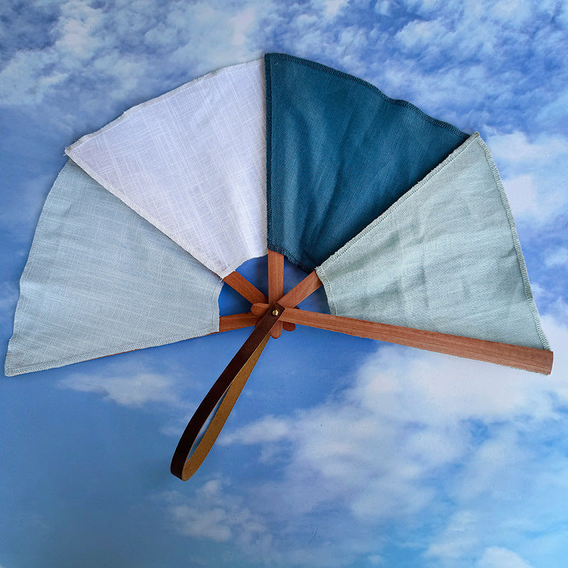 Embroidered Folding Hand Fan - Vintage Spanish Fan for Wedding, Home Decor & Cultural Display