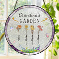 Sunlight Catcher Glass Ornament Gift - Grandma's Garden December Flower Names