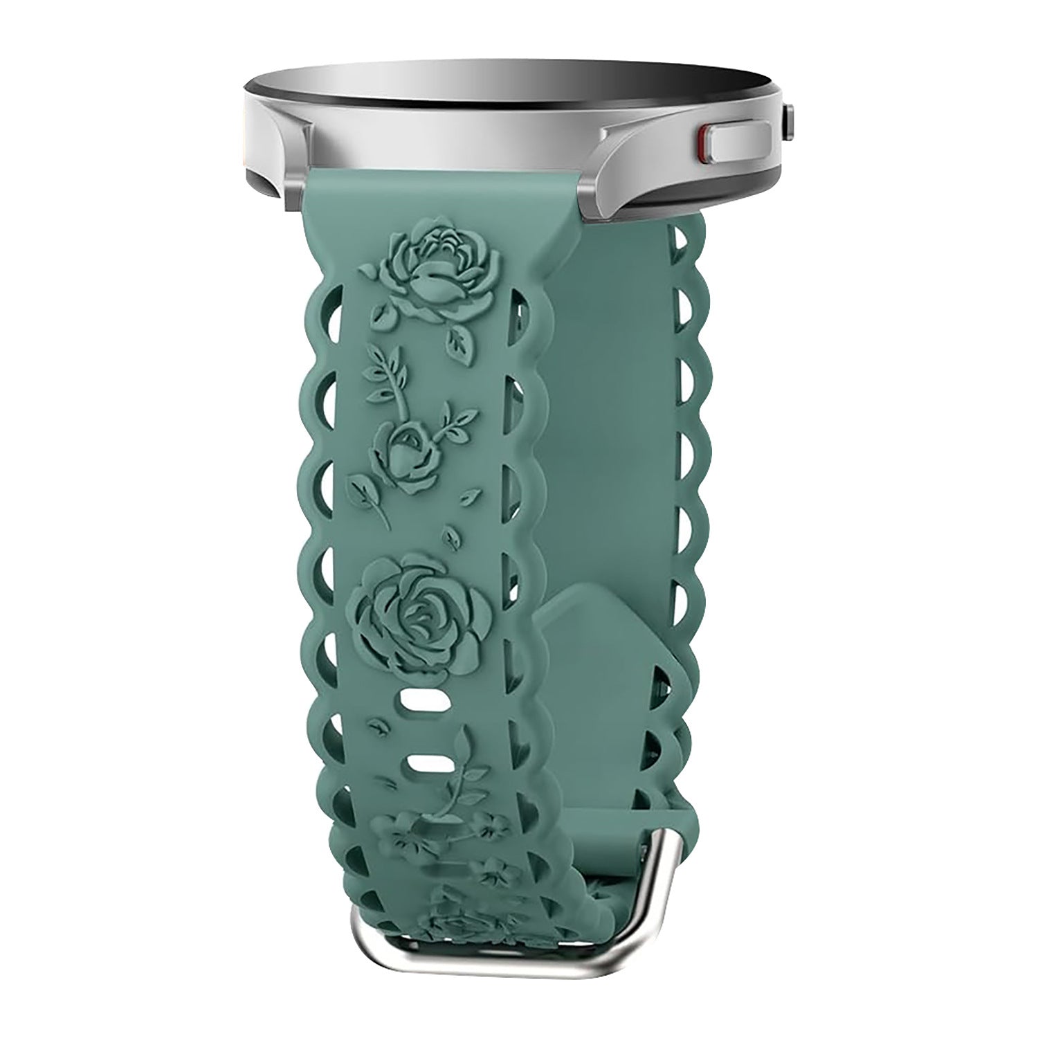 Suitable for 20mm flat silicone strap with hollowed out rose style strap