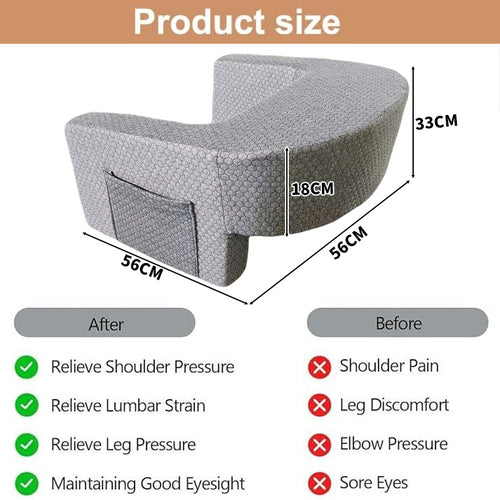 56*56*33CM Special table for reading on bed with knees resting on the pillow and for gaming with the game pillow