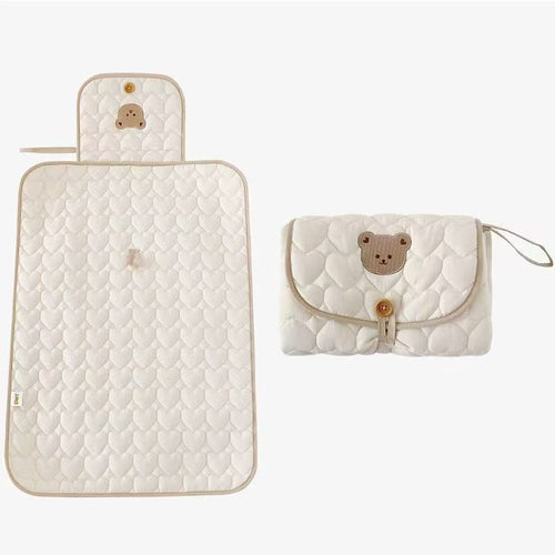 50*70CM Without Hood Baby Portable Diaper Pad Bag Multi-functional Cute Embroidery Changing Pad with Urine Protection