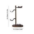 okcsc Wooden Headphone Stand Multi-functional Black Walnut Solid Wood Headphone Holder Creative Minimalist