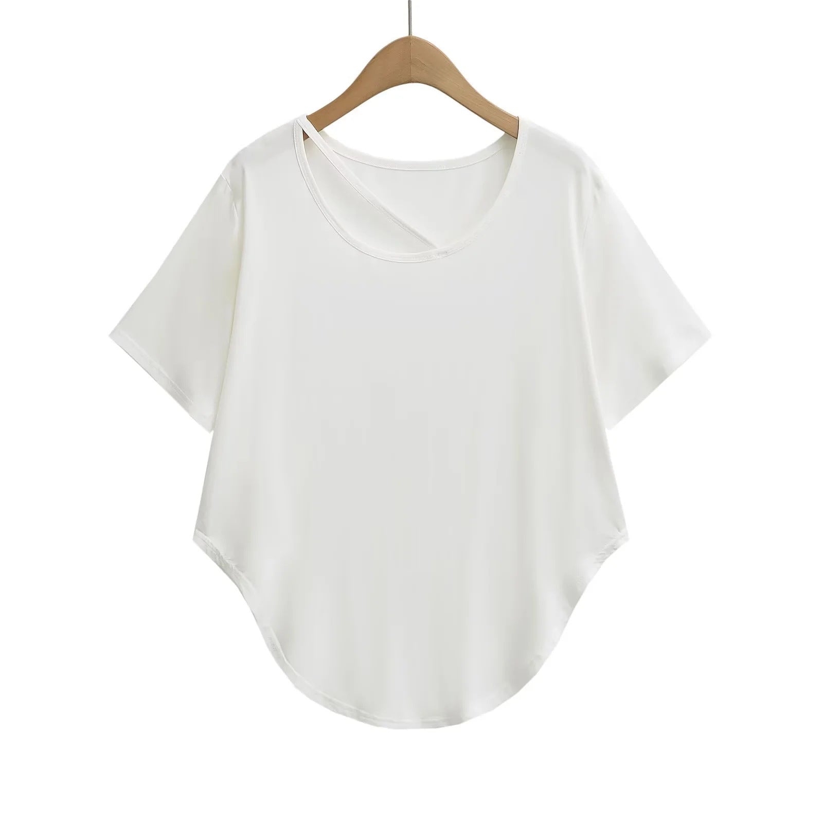 Lightweight Sleeveless T-Shirt for Women, Irregular Loose Sun Protection Top