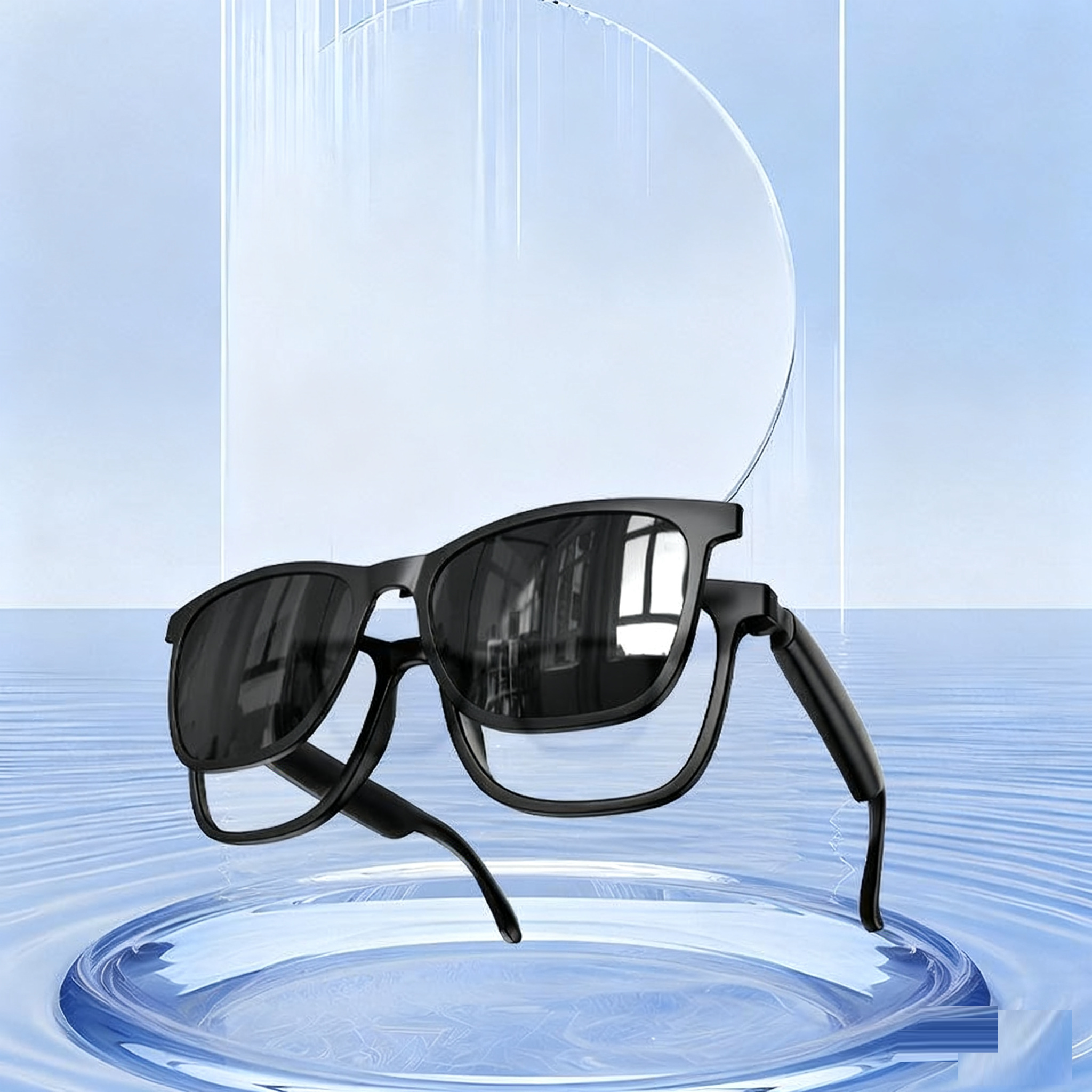 HY-C8 AI Intelligent Translation Wireless Bluetooth Glasses Earphones 75 Language Conference Simultaneous Interpretation